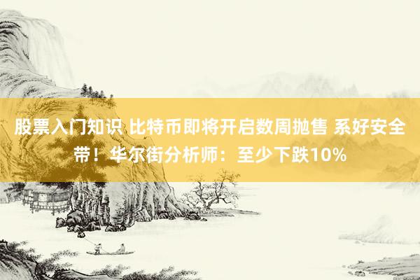 股票入门知识 比特币即将开启数周抛售 系好安全带！华尔街分析师：至少下跌10%