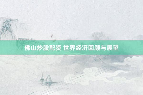 佛山炒股配资 世界经济回顾与展望